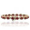 Image 2 : 14KT Yellow Gold 13.60ctw Ruby and Diamond Bracelet