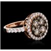 Image 2 : 14KT Rose Gold 1.89ctw Diamond Ring