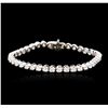 Image 1 : 14KT White Gold 4.05ctw Diamond Tennis Bracelet