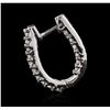 Image 2 : 14KT White Gold 1.62ctw Diamond Earrings