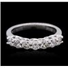 Image 1 : 14KT White Gold 0.69ctw Diamond Ring