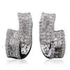 Image 1 : 18KT White Gold 1.72ctw Diamond Earrings