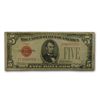 Image 1 : 1928 $5.00 U.S. Note Red Seal VF