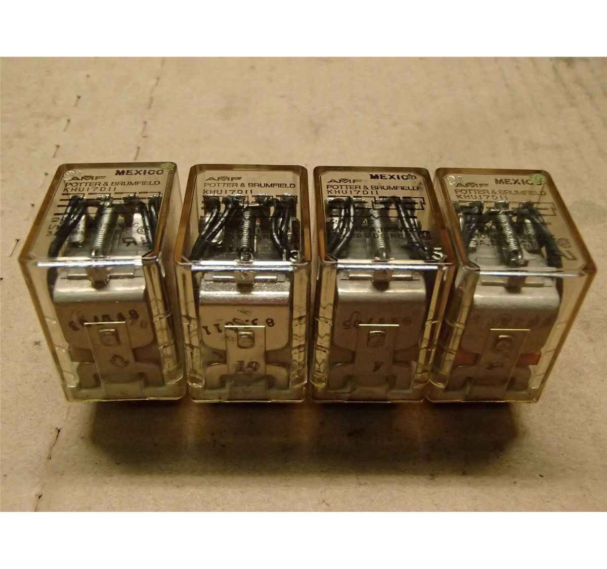 Lot of (44) Potter & Brumfield Relays BTM Industrial
