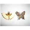 Image 1 : VERY BEAUTIFUL VINTAGE *BUTTERFLY* BROOCHES 2 TOTAL!! BROOCHES CAME OUT OF SAFE!!