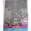 Image 1 : SIGNED BOBBY HULL WINNIPEG JETS HOCKEY CARD
