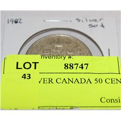 1962 SILVER CANADA 50 CENT COIN