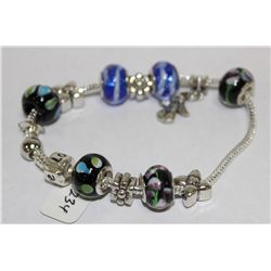 .925 SILVER CHARM BRACELET ASSORTED CHARMS