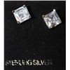 Image 1 : STERLING .925 SILVER EARRING CUBIC STONES