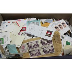 SHOE BOX FULL WORLD STAMPS OVER 2300