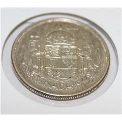 CANADA 1956 50 CENT SILVER COIN