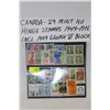 Image 1 : CANADA 29 MINT NOT HINGE STAMPS 1949-1976