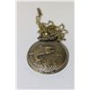 Image 1 : POCKET WATCH NECKLACE W/FISH DESIGN