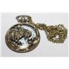 Image 1 : POCKET WATCH NECKLACE W/ROOSTER DESIGN