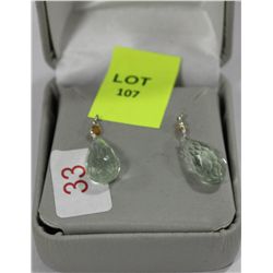 PAIR OF TEAR DROP EARRINGS