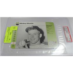 1996 MICKEY MANTLE GROLIER INC. PSA SCORED 5