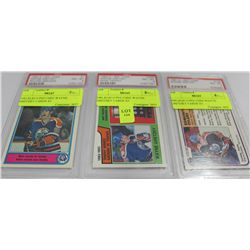 1981,82,83 O PEE CHEE WAYNE GRETZKY CARDS X3