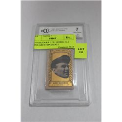 1963 BAZOOKA  LOU GEHRIG ALL TIME GREAT BASEBALL