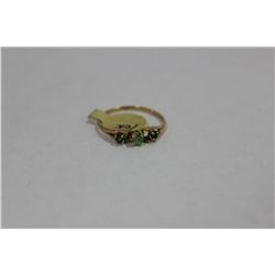 10KT EMERALD RING SIZE 7