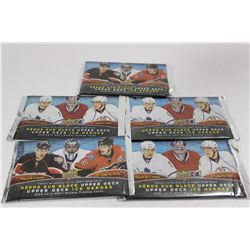 2009-10 MACDONALD UPPER DECK UNOPENED HOCKEY X5