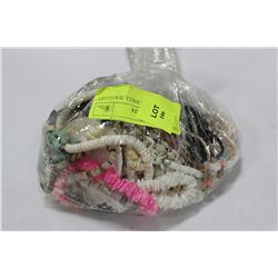 BAG OF CORAL & SHELL JEWELLERY
