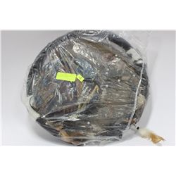 PAIR OF NATIVE AMERICAN FAUX FUR DREAM CATCHERS