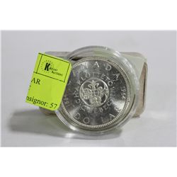 CANADA 1964 SILVER DOLLAR CHARLOTTE TOWN QUEBEC