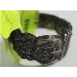 NAZI TOTENKOPF SILVER RING