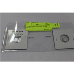 VALCAMBI SUISSE 1 GRAM .999 SILVER X2