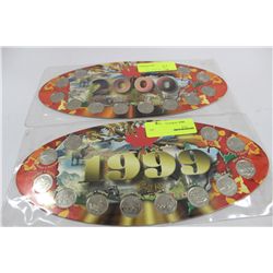 CANADA 1999 AND 2000 QUARTER SETS X2