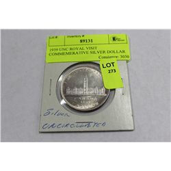 1939 UNC ROYAL VISIT COMMEMORATIVE SILVER DOLLAR