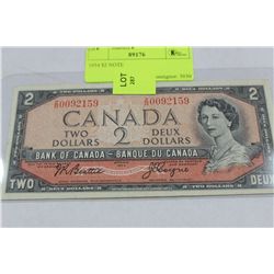 1954 $2 NOTE