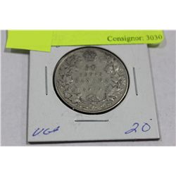 1920 SMALL "O" GV SILVER 50 CENT