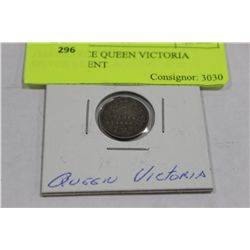 1888 SCARCE QUEEN VICTORIA SILVER 5 CENT