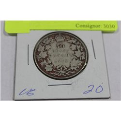 1912 GV SILVER 50 CENT COIN