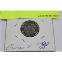 1913 GV SILVER 10 CENT COIN