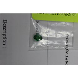 0.96ct. MEDIUM-DARK YELLOWISH TSAVORITE GARNET