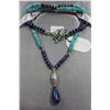 Image 1 : .925 SILVER GEMSTONE NECKLACE