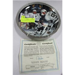 GRETZKY 802 PLATE W/CERTIFICATE
