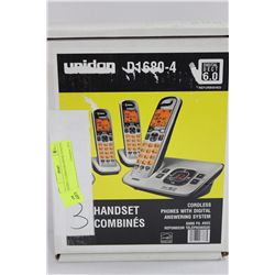 UNIDEN 3 CORDLESS PHONE SYSTEM