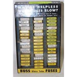 VINTAGE SERVICE STATION DISPLAY W/ FUSES