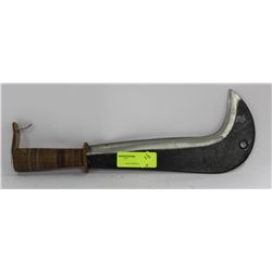 LEATHER HANDLED SCYTHE