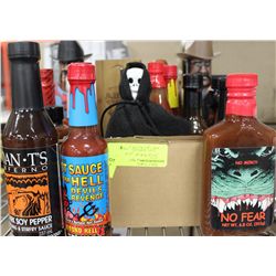 COLLECTION OF EXOTIC HOT SAUCES