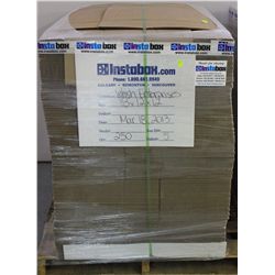 PALLET OF 250 18 X 12 X12 CARDBOARD BOXES