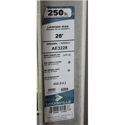 28' EXTENSION LADDER AS THEY COME