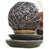 Image 1 : SHOWHOME WICKER TRAYS W ORNAMENT