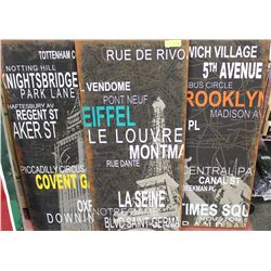 SHOWHOME 3 PC METAL WALL HANGING SET