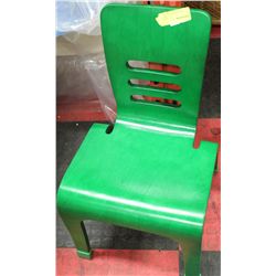 SMALL GREEN WOOD CHAIR
