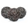 Image 1 : SHOWHOME 3 ORNAMENTAL RATTAN BALLS