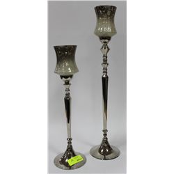 PAIR OF SHOWHOME CANDLE HOLDERS